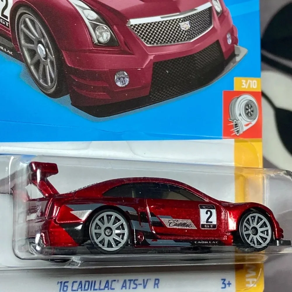 Hot Wheels '16 Cadillac ATS-V R 38/250 Candy Red HW Turbo 3/10 Die-cast NIP 2022